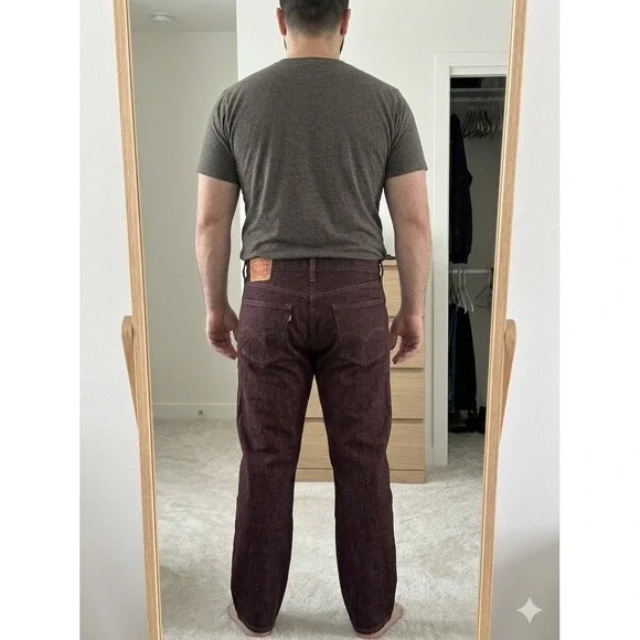 Levi's 562 Loose Taper Jeans Brown 36x32 Baggy Streetwear Y2K Denim Button Fly - Picture 2 of 11